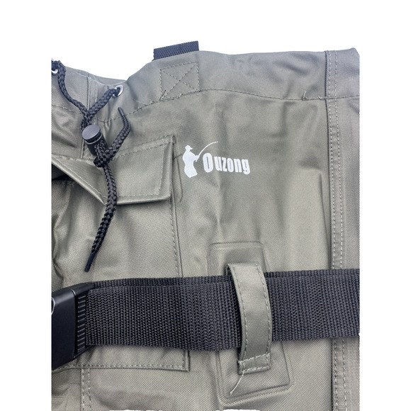 Ouzong Bootfoot Fishing Chest Waders Waterproof Hunting Camo Green US Kids Size1 main image 9